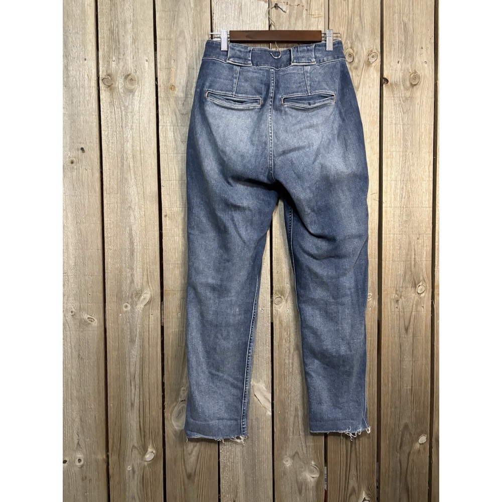 Hollister Ultra High Rise Mom Jeans W27‎ L27 Vintage Stretch Raw Hem - Picture 2 of 7
